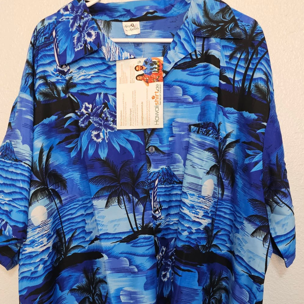 King Kameha Hawaii Short Sleeve Shirt 5XL‎